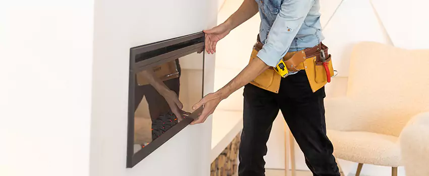 Metal Fireplace Installation in Glendora, California