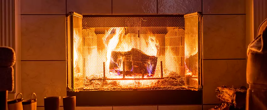 Mendota Hearth Landscape Fireplace Installation in Glendora, California